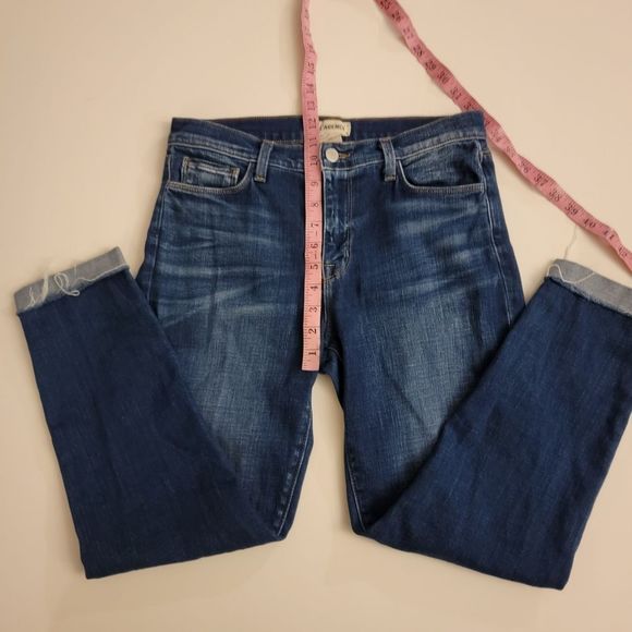 L'Agence 'Rachel High-Rise Diamond Destruct' Slim Jeans - Picture 6 of 13